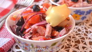 Рецепт Салат с копченой говядиной