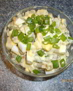 Салат с копченым кальмаром