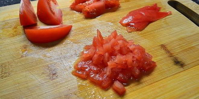 Рецепт салат с крабовым мясом в 3-х текстурах