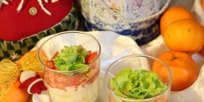 Рецепт салат с лососем и помидорами