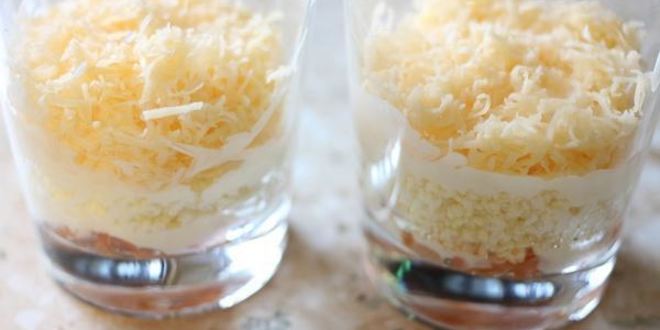 Рецепт салат с лососем и помидорами