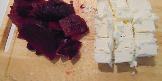 Рецепт салат с нутом и свеклой