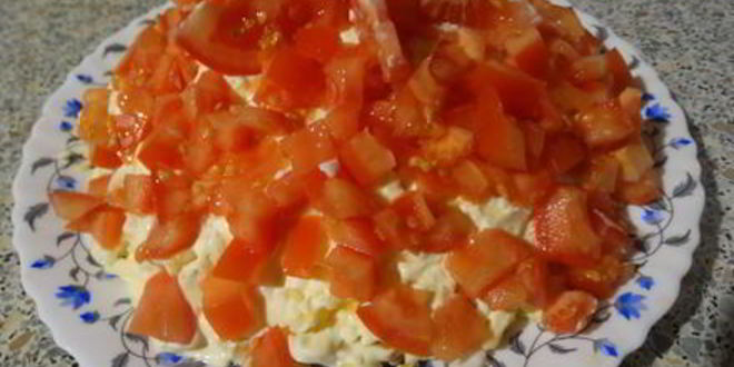 Рецепт салат с печеньем крекером