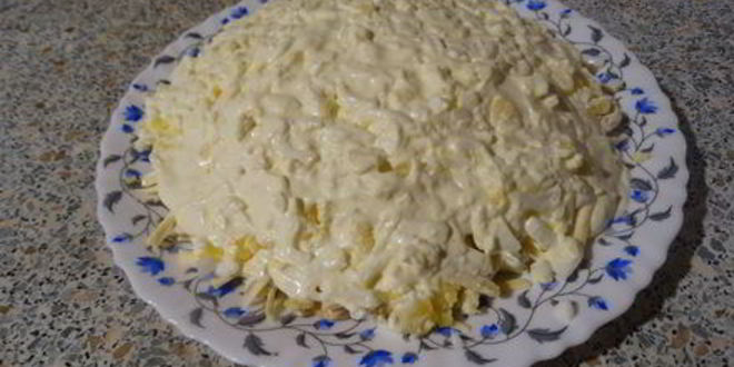 Рецепт салат с печеньем крекером