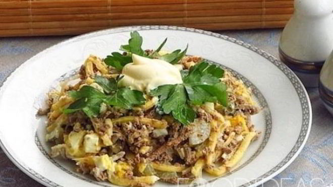 Рецепт Салат с печенью