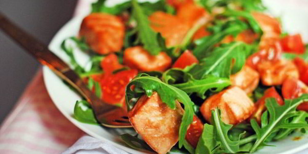 Рецепт салат с маринованной тыквой и помидорами черри