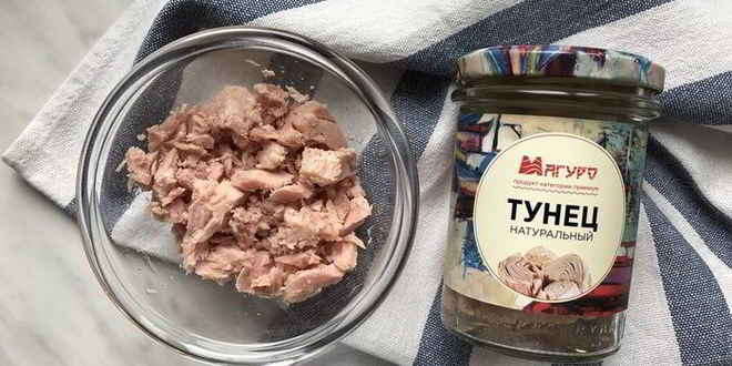 Рецепт салат с тунцом и овощами