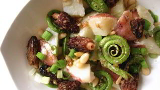 Рецепт Салата Цветка папоротники