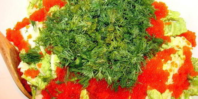 Рецепт теплый салат огонек