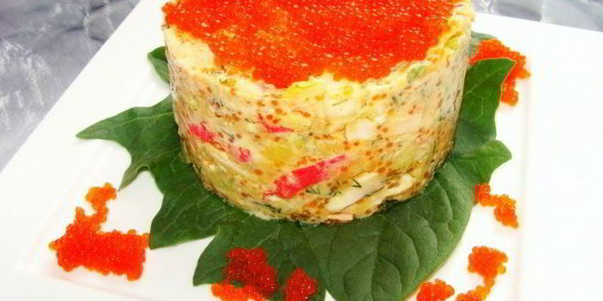 Рецепт теплый салат огонек