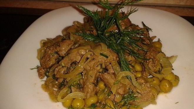 Рецепт Теплый салат Печеночный