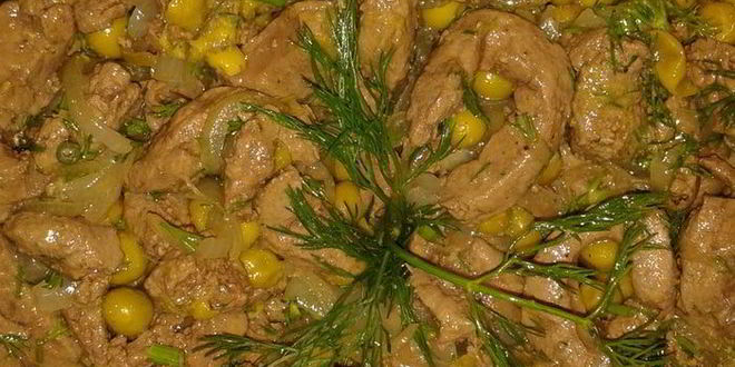 Рецепт теплый салат печеночный