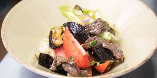 Рецепт теплый салат с телятиной