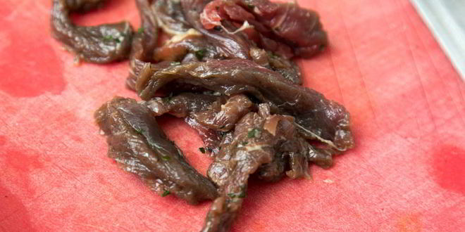 Рецепт теплый салат с телятиной