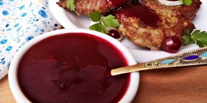 Рецепт брусничный соус к мясу
