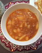 Быстрый соус из персиков к блинам