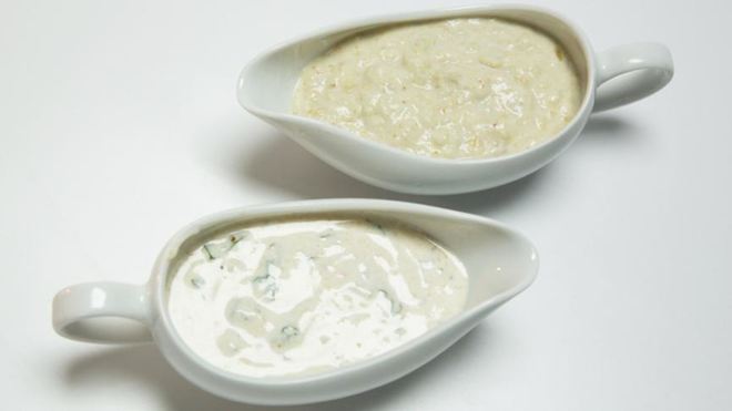 Рецепт Йогуртовый соус с баклажаном и тхиной
