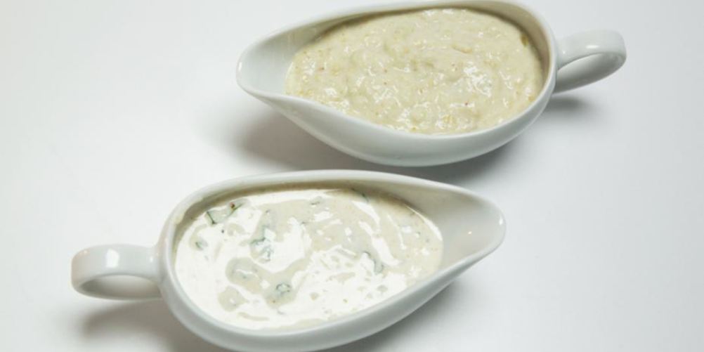 Как приготовить йогуртовый соус с баклажаном и тхиной
