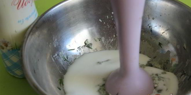 Рецепт йогуртовый соус с фетой и маслинами