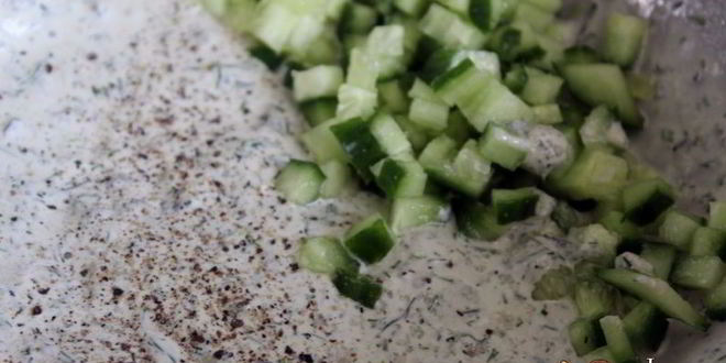 Рецепт йогуртовый соус с фетой и маслинами