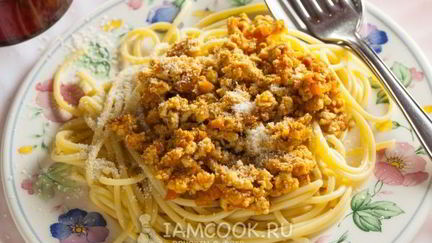 Рецепт Куриный соус болоньезе