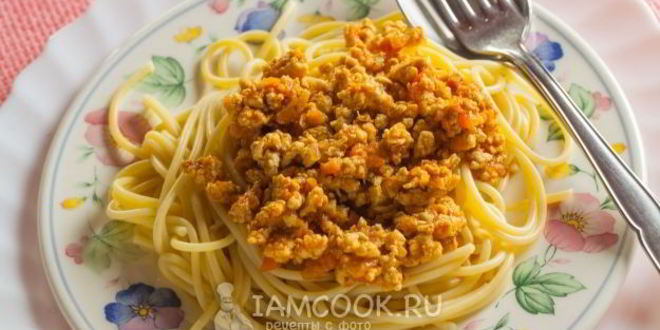 Рецепт куриный соус болоньезе