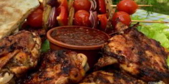 Рецепт курица на гриле с соусом барбекю