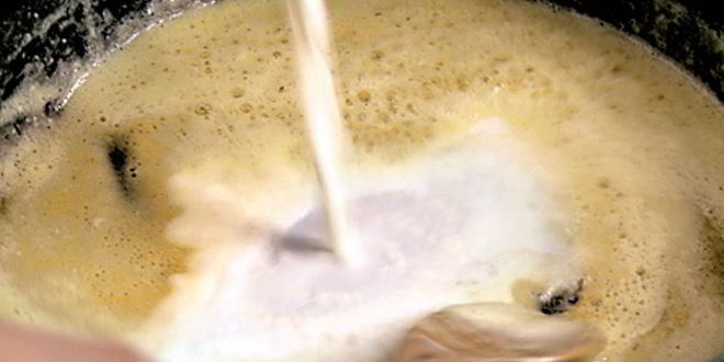 Рецепт молочный соус к макаронам