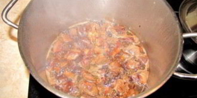 Рецепт мясной соус с картошкой