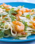Паста из креветок и рукколы