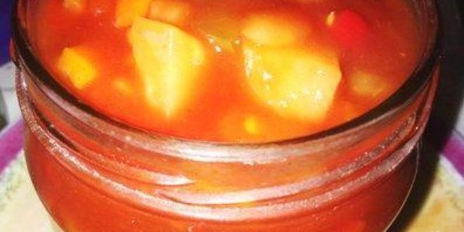 Рецепт приправа-соус с ананасом и горьким перцем