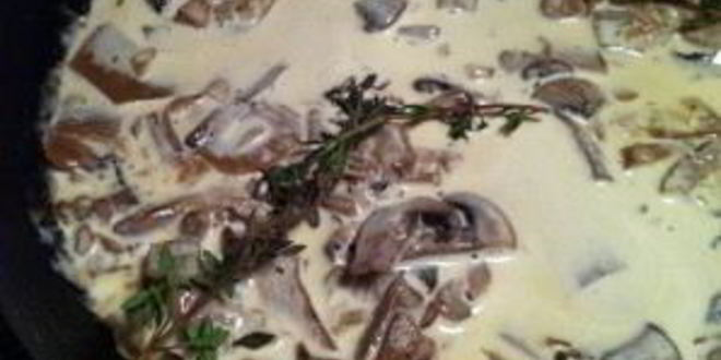 Рецепт сливочно-грибной соус