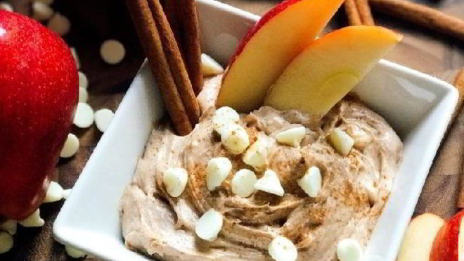 Рецепт Сливочный соус-дип с корицей для фруктов