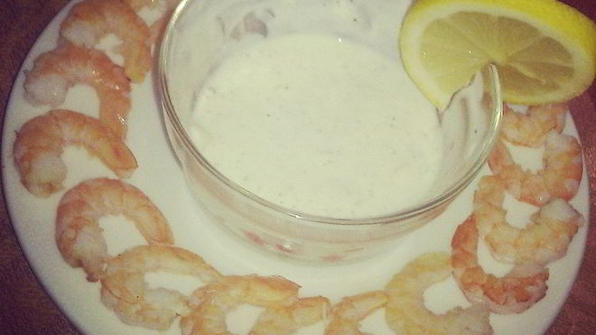 Рецепт Сливочный соус для креветок