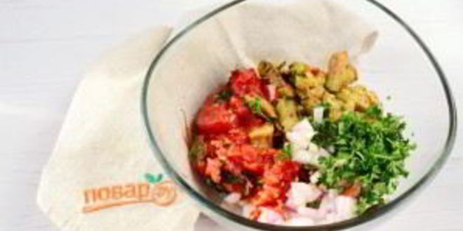 Рецепт соус-дип из запеченных баклажан