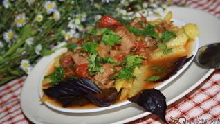 Рецепт Соус Летний с мясом и овощами