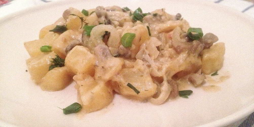 Как приготовить соус с шампиньонами и картофелем