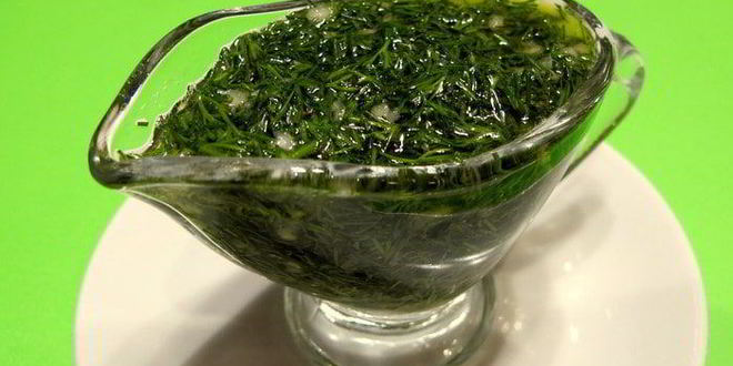 Рецепт укропный соус для рыбы