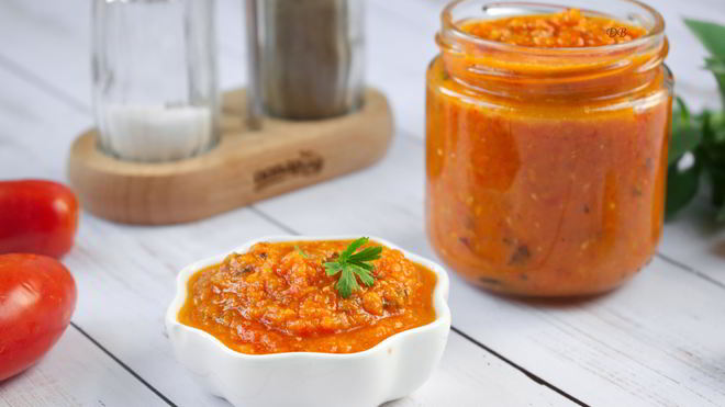 Рецепт Зимний соус из запеченных помидоров