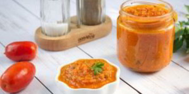 Рецепт зимний соус из запеченных помидоров
