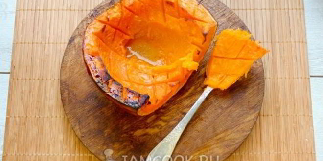 Рецепт азиатский крем-суп из печеной тыквы