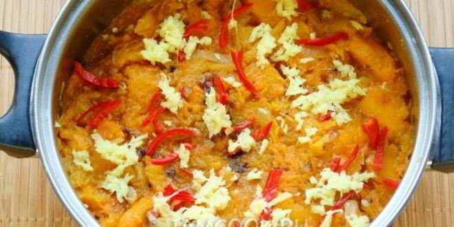 Рецепт азиатский крем-суп из печеной тыквы