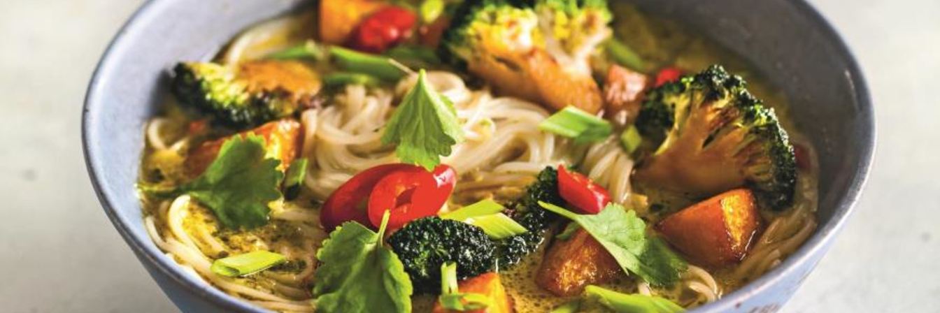 Рецепт Азиатский суп с тыквой и брокколи