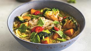 Рецепт Азиатский суп с тыквой и брокколи