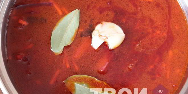 Рецепт борщ без мяса