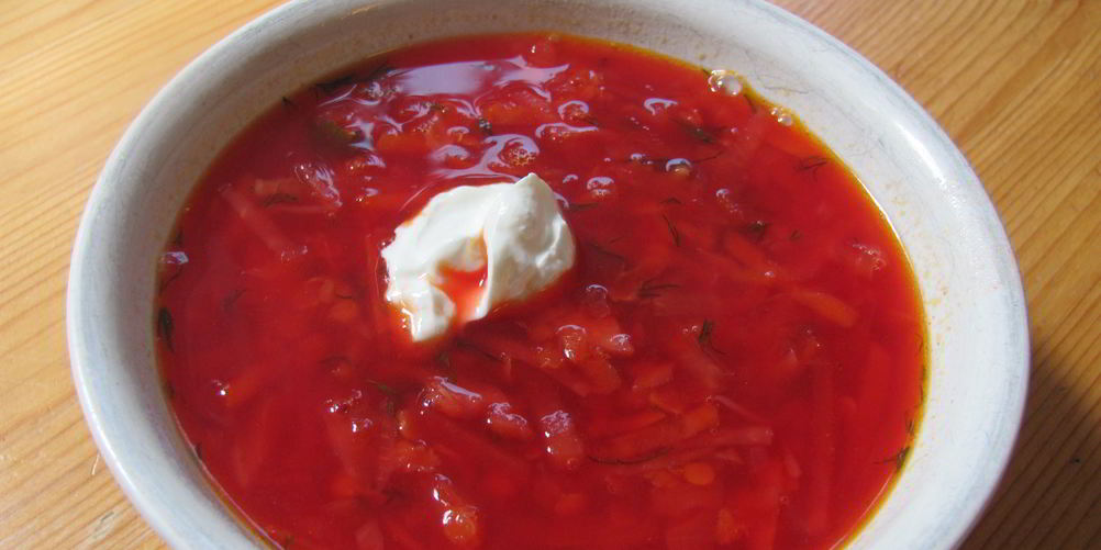 Как приготовить борщ из говядина со свеклой