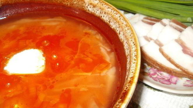 Рецепт Борщ из капусты