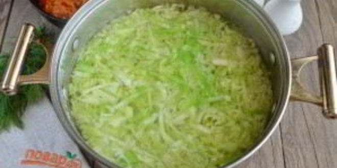 Рецепт борщ из свежей капусты