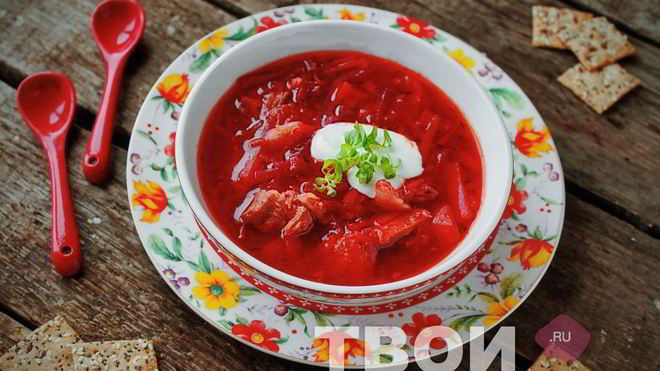 Рецепт Борщ красный