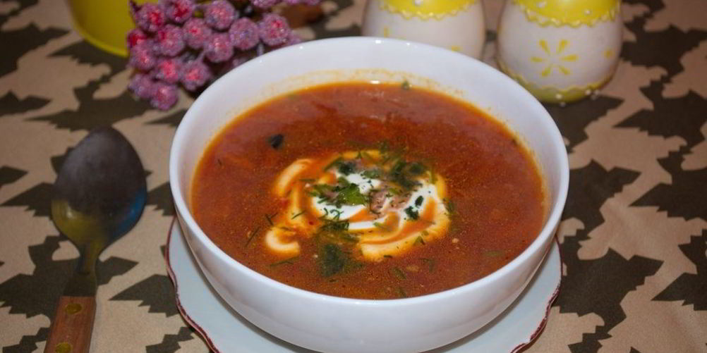 Как приготовить борщ на говяжьем бульоне